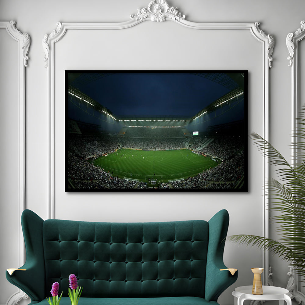 Corinthians Arena, Stadium Canvas, Sport Art, Fan Gifts, Framed Art Print Wall Decor, Picture Framed