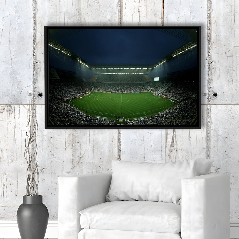 Corinthians Arena, Stadium Canvas, Sport Art, Fan Gifts, Framed Canvas Print Wall Art, Floating Frame
