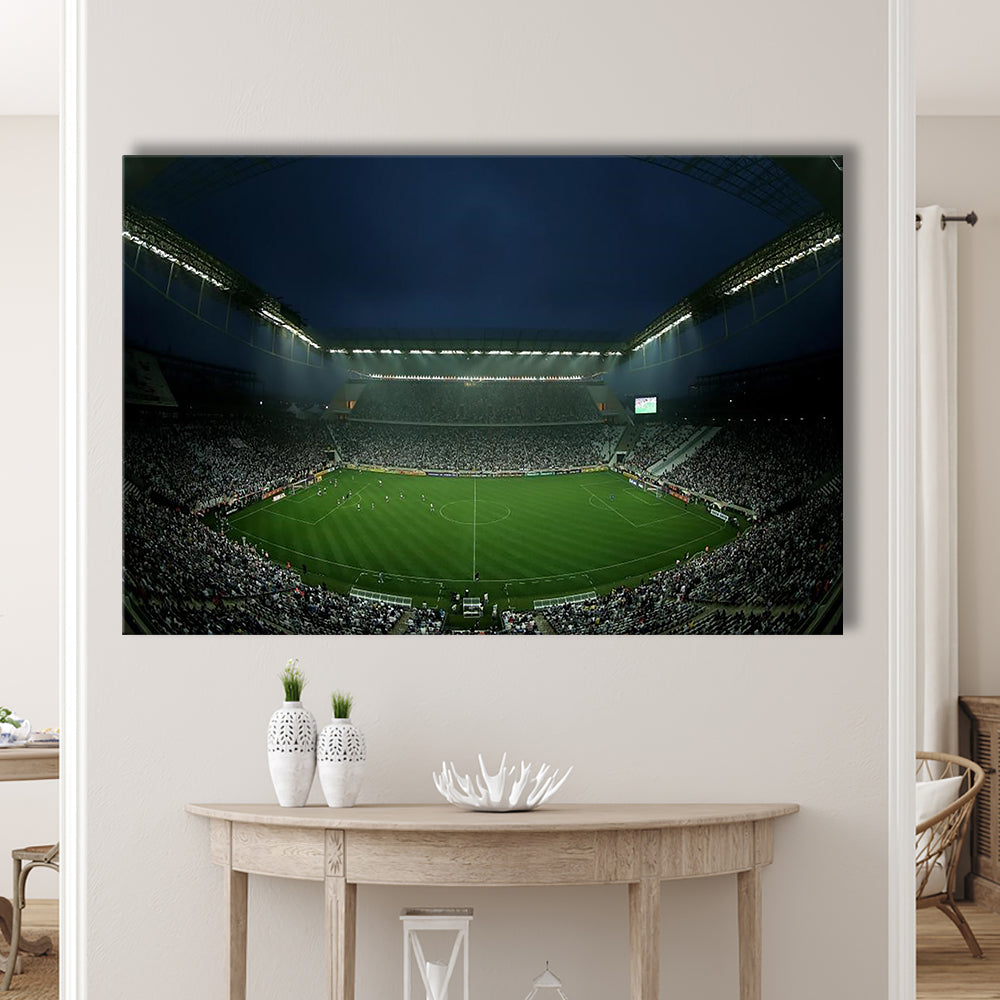 Corinthians Arena, Stadium Canvas, Sport Art, Fan Gifts, Man Cave Decor, Art Print, Canvas Print Wall Art