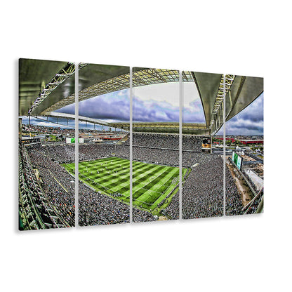 Corinthians Arena, Stadium Canvas, Sport Art, 5 Panel B, Extra Large Canvas, Canvas Print Wall Art
