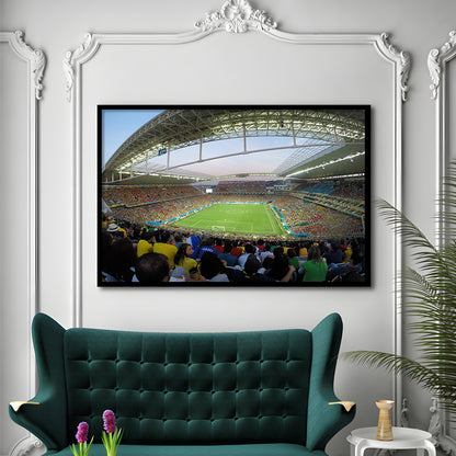 Corinthians Stadium, Stadium Canvas, Sport Art, Gift for him, Framed Art Print Wall Decor, Picture Framed