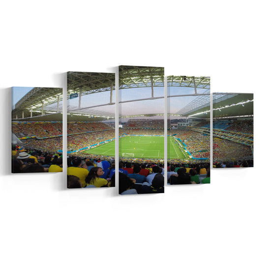 Corinthians Stadium, Stadium Canvas, Sport Art, Gift for him, 5 Panel, Large Canvas, Canvas Print Wall Art