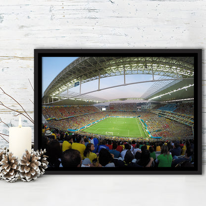 Corinthians Stadium, Stadium Canvas, Sport Art, Framed Canvas Print Wall Art, Floating Frame