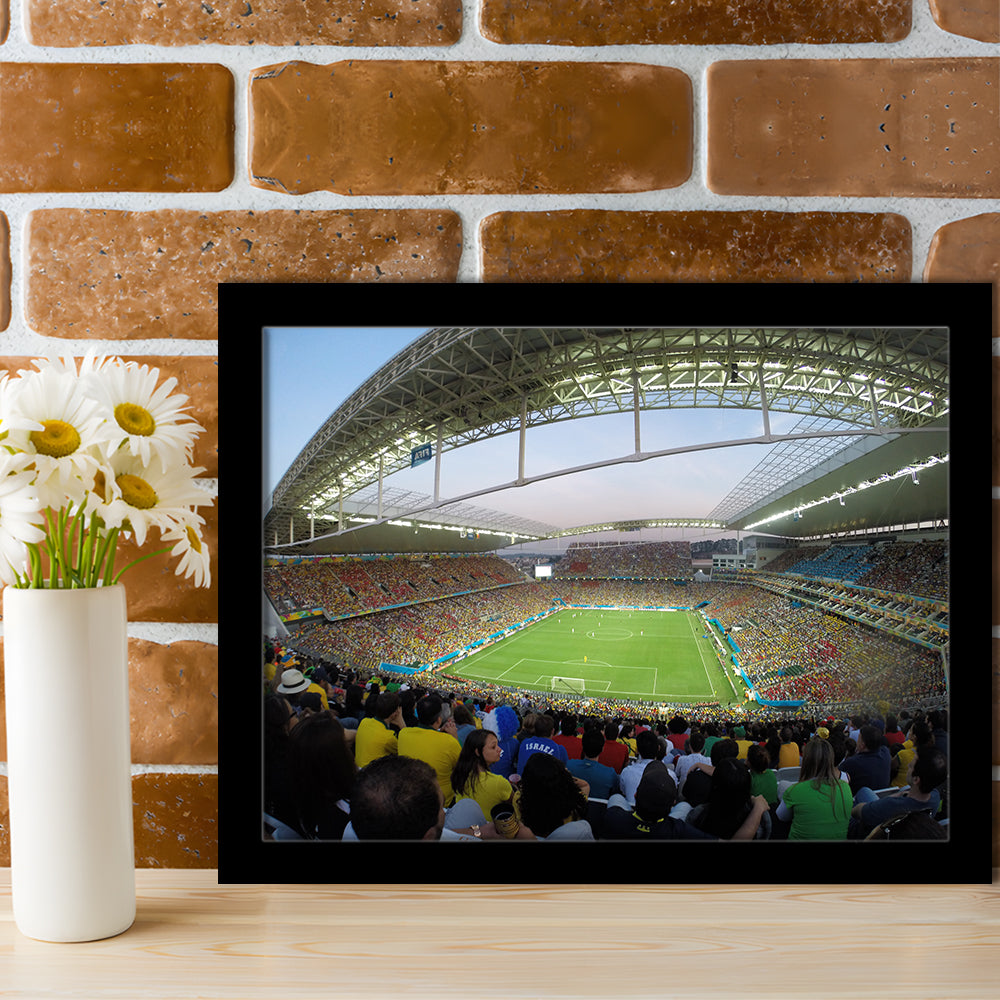 Corinthians Stadium, Stadium Canvas, Sport Art, Gift for him, Framed Art Print Wall Decor, Picture Framed