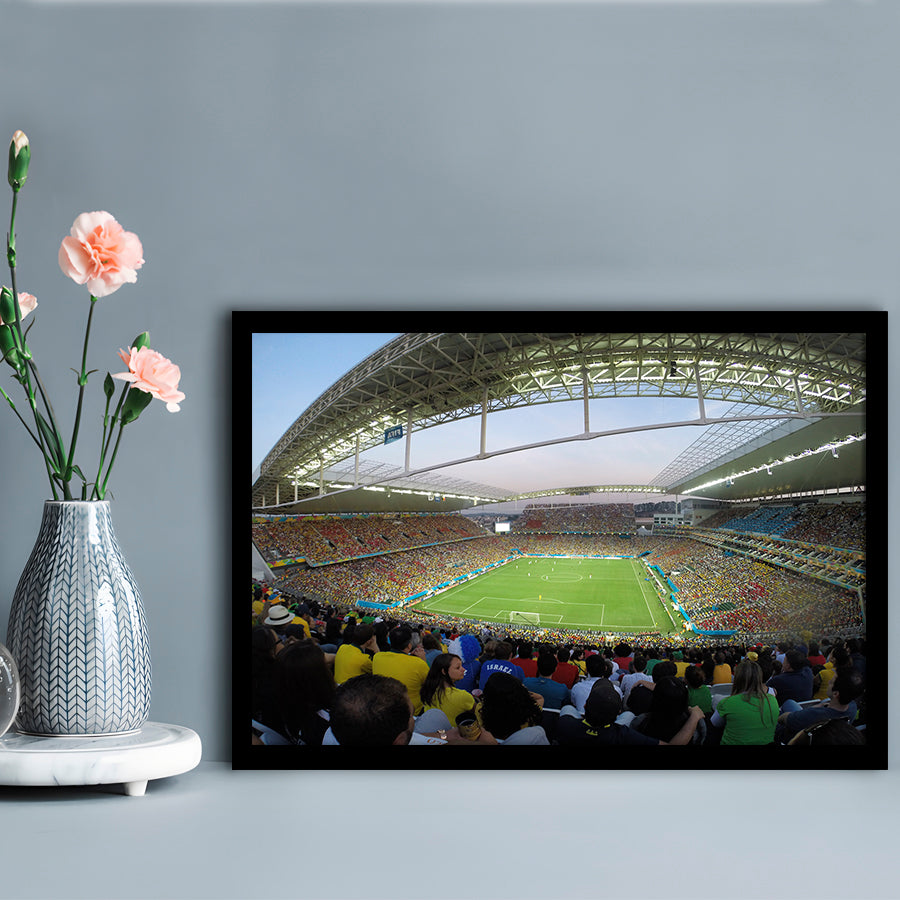 Corinthians Stadium, Stadium Canvas, Sport Art, Gift for him, Framed Art Print Wall Decor, Picture Framed