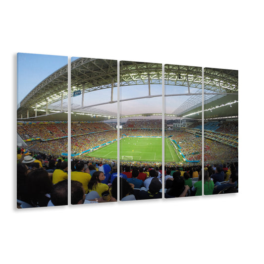 Corinthians Stadium, Stadium Canvas, Sport Art, 5 Panel B, Extra Large Canvas, Canvas Print Wall Art