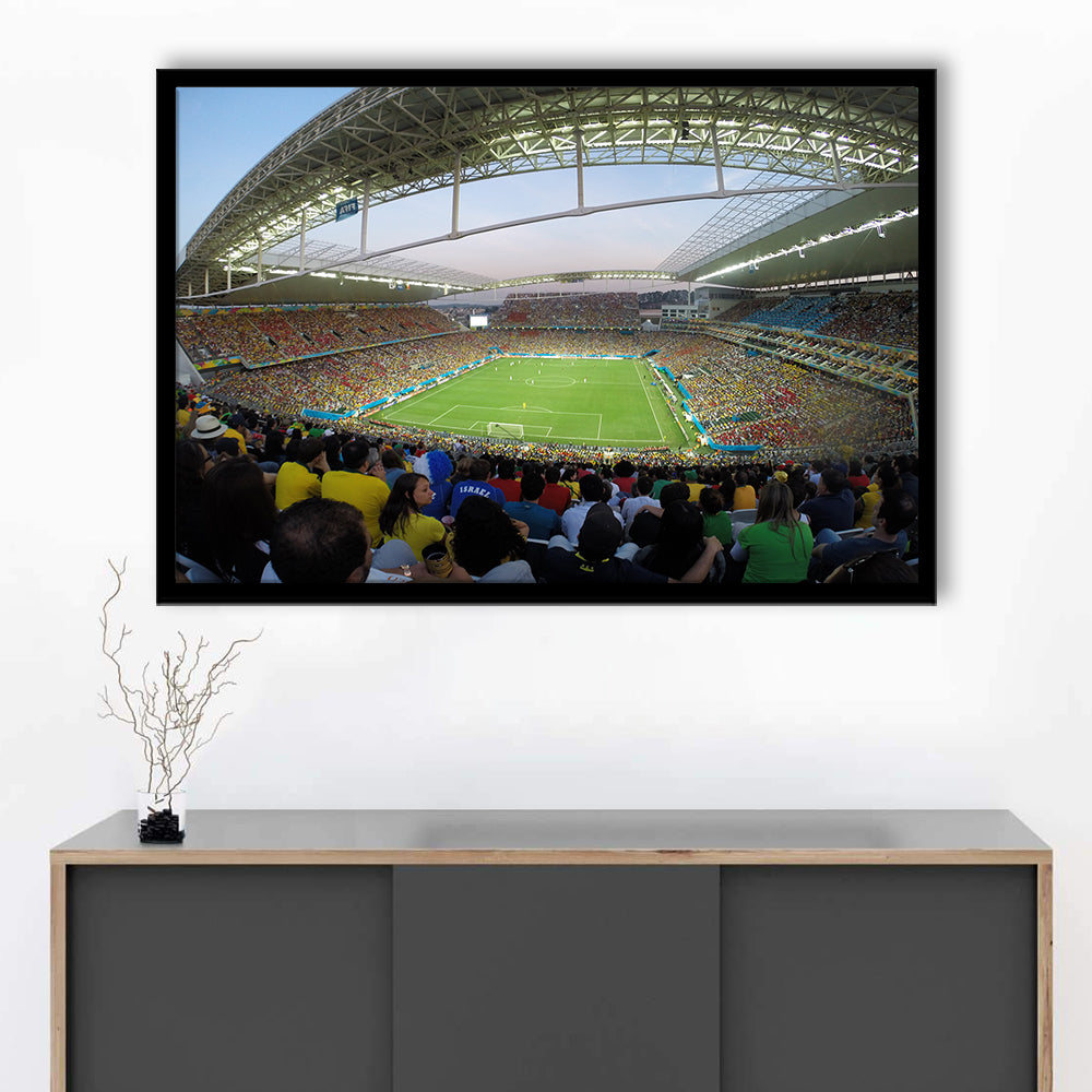 Corinthians Stadium, Stadium Canvas, Sport Art, Gift for him, Framed Art Print Wall Decor, Picture Framed