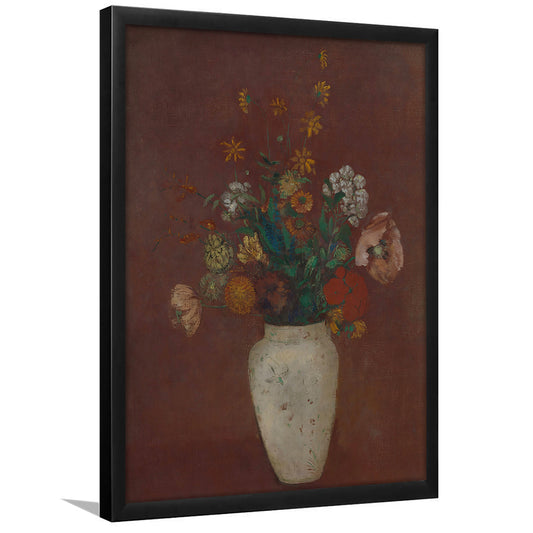 Cottage Core Decor Botanical Framed Art Print Wall Decor, Moody Wall Art, Neutral Floral Art ,Trendy Wall Art