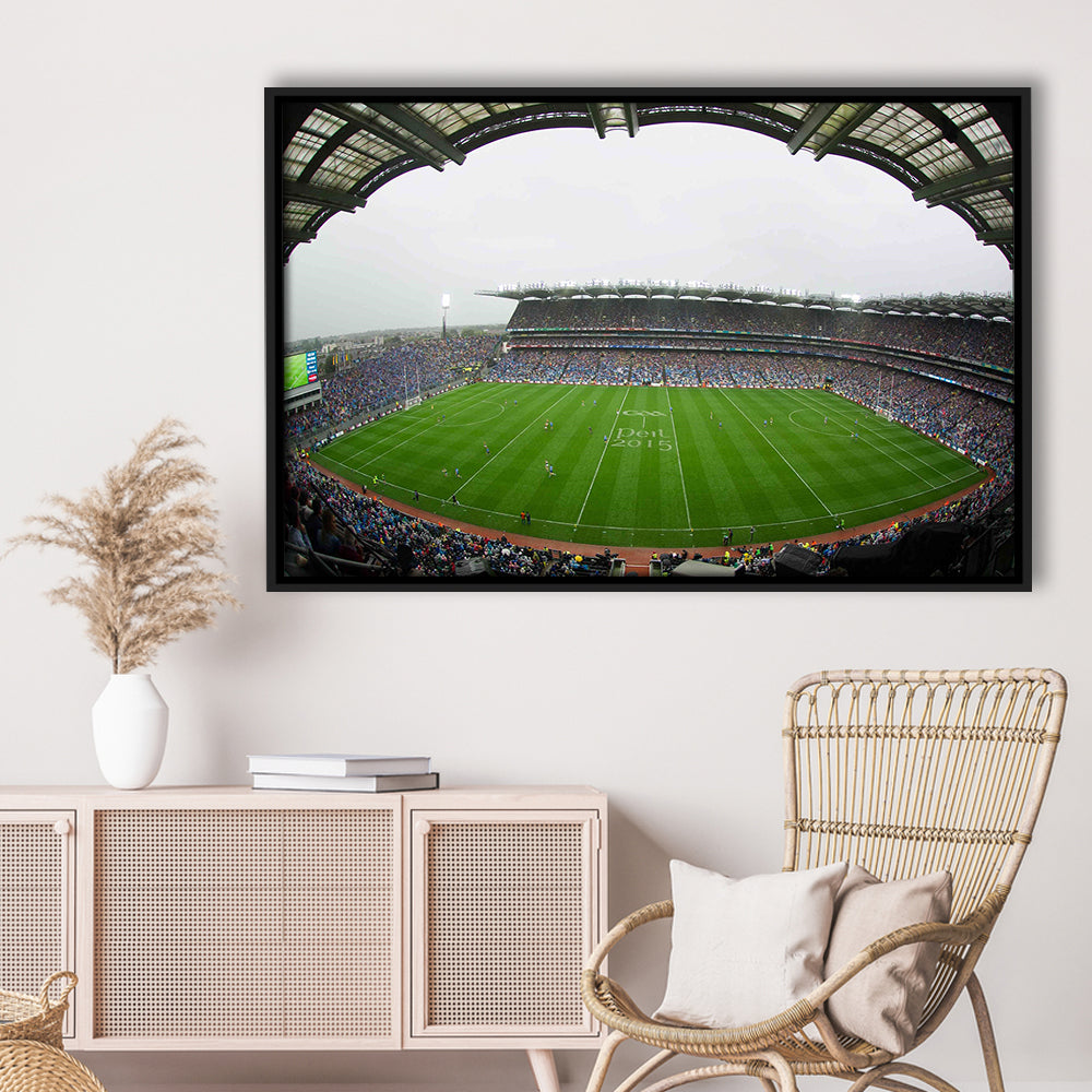 Croke Park, Stadium Canvas, Sport Art, Framed Canvas Print Wall Art, Floating Frame