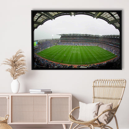 Croke Park, Stadium Canvas, Sport Art, Framed Canvas Print Wall Art, Floating Frame
