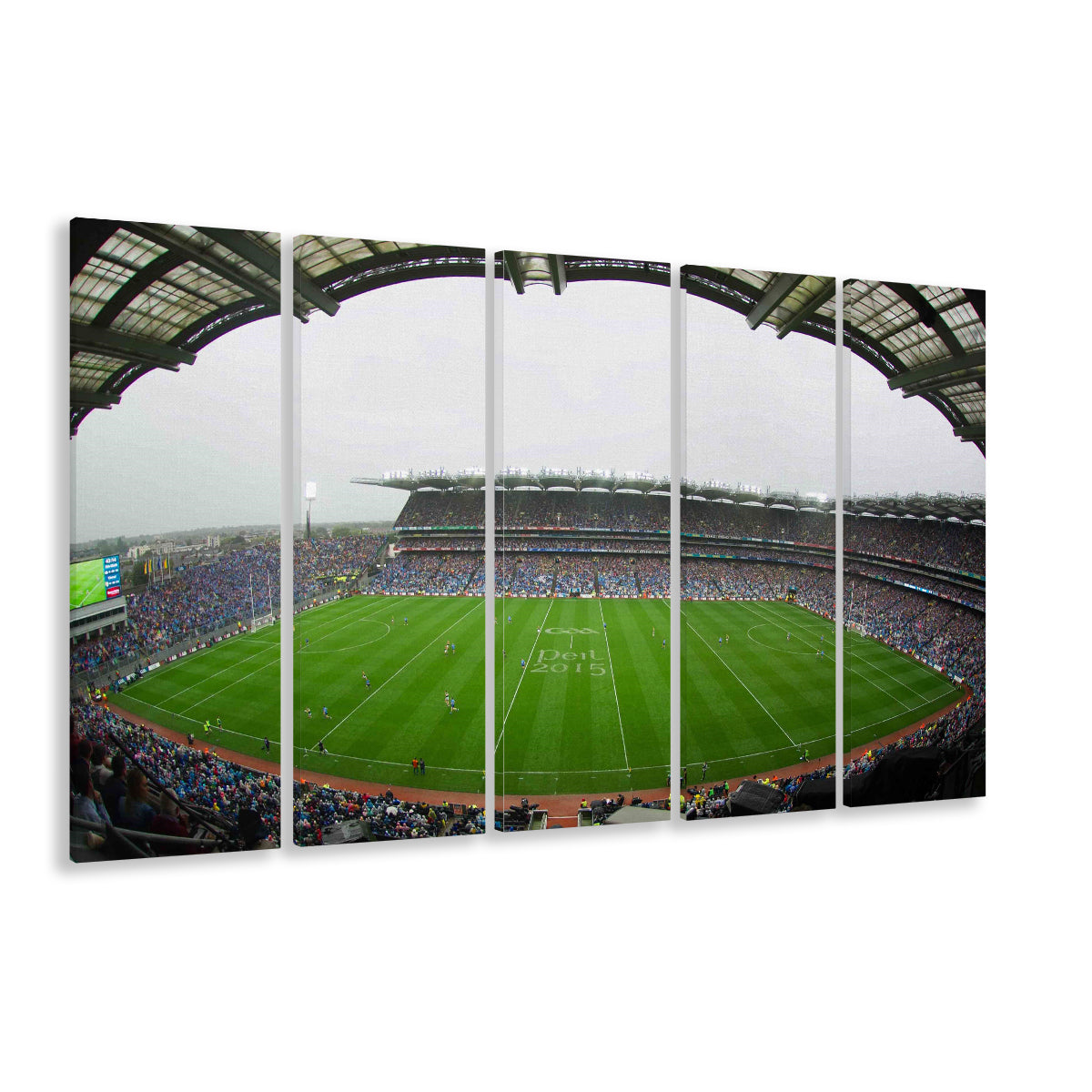 Croke Park, Stadium Canvas, Sport Art, 5 Panel B, Extra Large Canvas, Canvas Print Wall Art