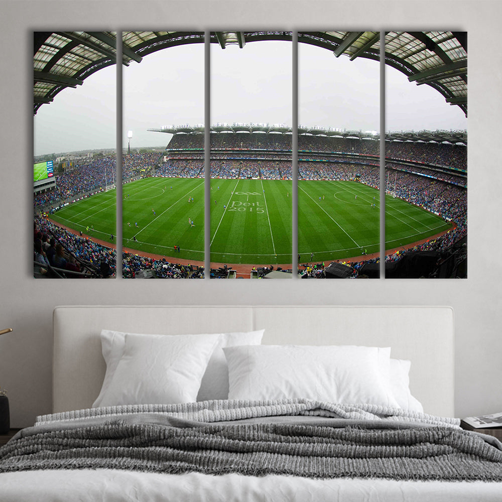 Croke Park, Stadium Canvas, Sport Art, 5 Panel B, Extra Large Canvas, Canvas Print Wall Art