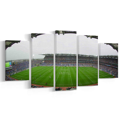 Croke Park, Stadium Canvas, Sport Art, Gift for him, 5 Panel, Large Canvas, Canvas Print Wall Art