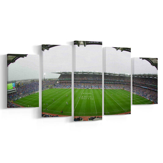 Croke Park, Stadium Canvas, Sport Art, Gift for him, 5 Panel, Large Canvas, Canvas Print Wall Art