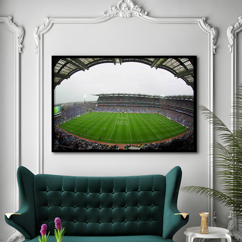 Croke Park, Stadium Canvas, Sport Art, Gift for him, Framed Art Print Wall Decor, Picture Framed