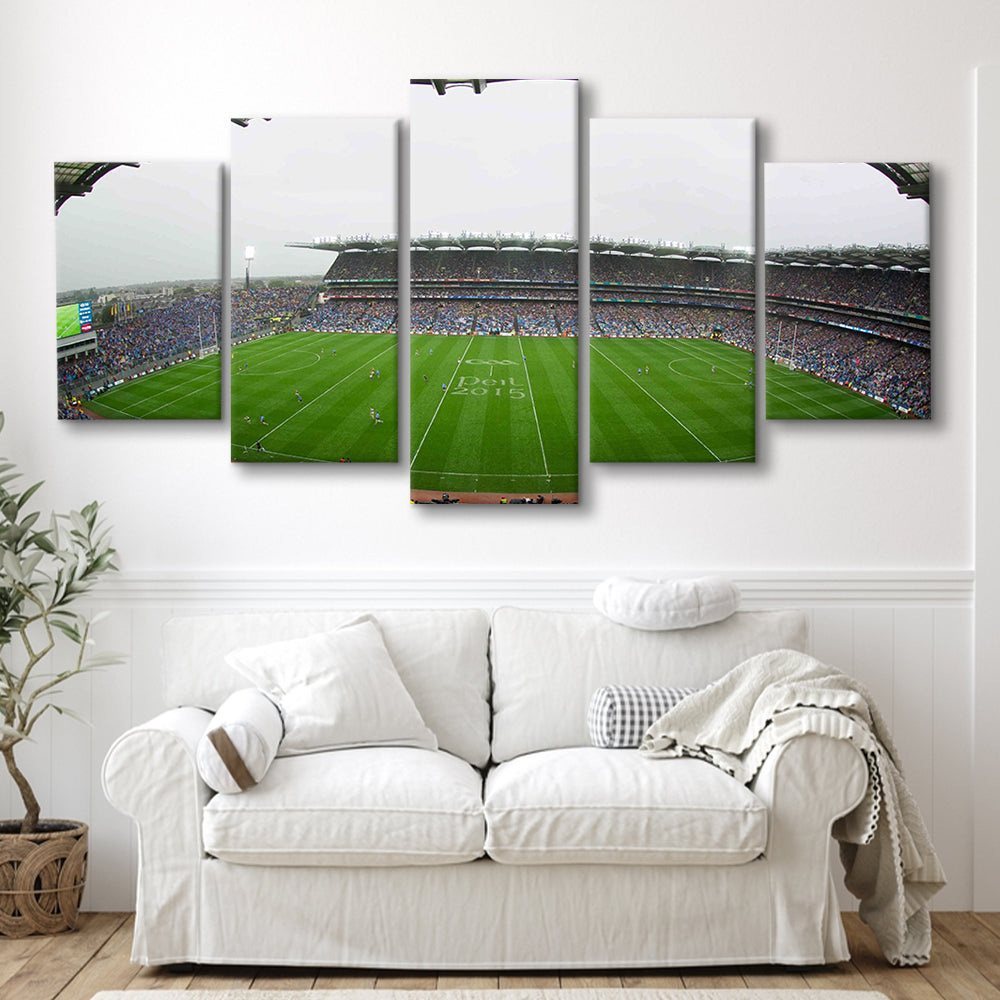 Croke Park, Stadium Canvas, Sport Art, Gift for him, 5 Panel, Large Canvas, Canvas Print Wall Art