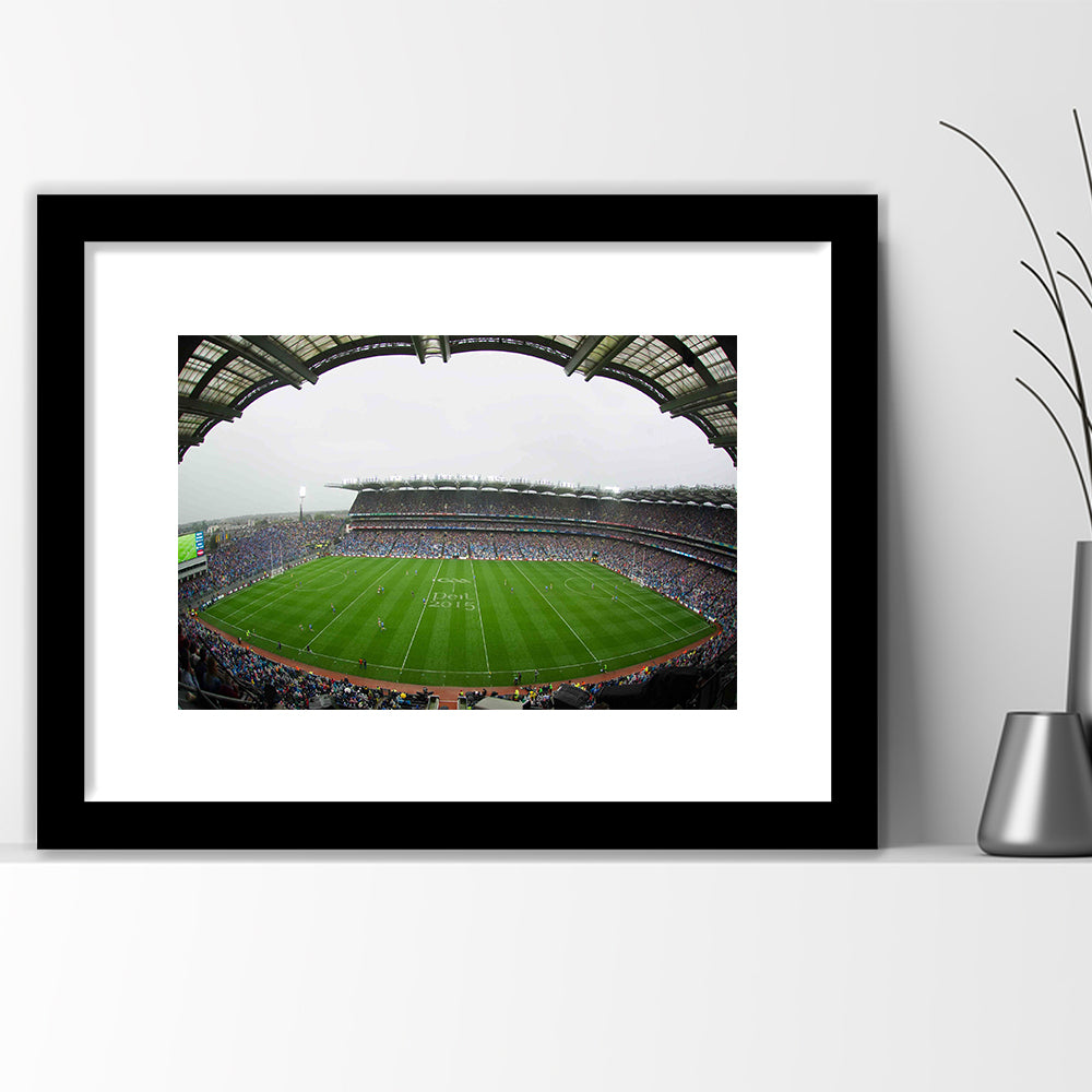 Croke Park, Stadium Canvas, Sport Art, Gift for him, White Border Framed Art Print Wall Decor