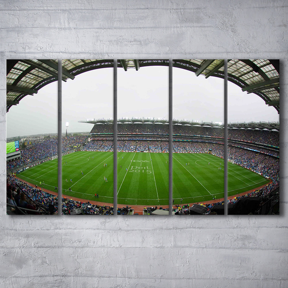 Croke Park, Stadium Canvas, Sport Art, 5 Panel B, Extra Large Canvas, Canvas Print Wall Art