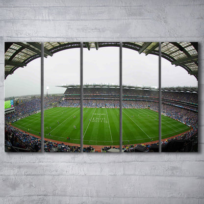 Croke Park, Stadium Canvas, Sport Art, 5 Panel B, Extra Large Canvas, Canvas Print Wall Art