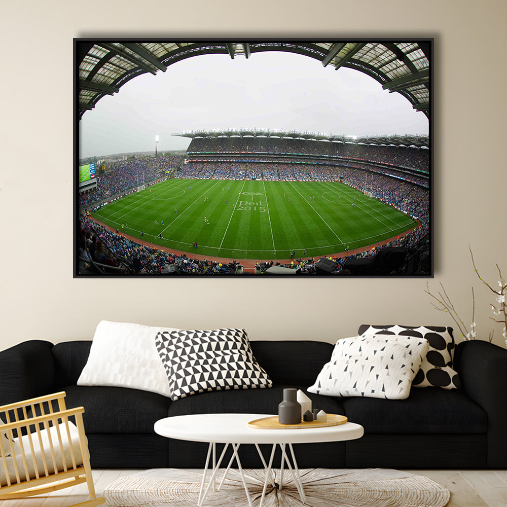 Croke Park, Stadium Canvas, Sport Art, Framed Canvas Print Wall Art, Floating Frame