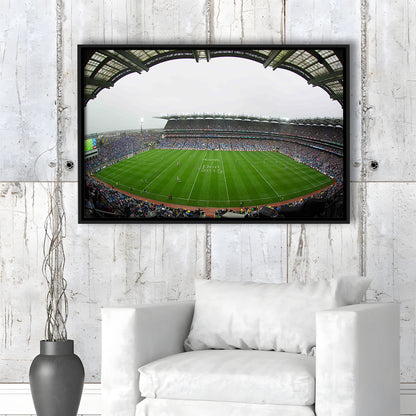 Croke Park, Stadium Canvas, Sport Art, Framed Canvas Print Wall Art, Floating Frame