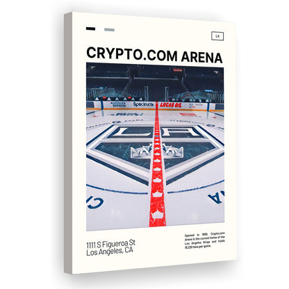 Crypto.com Arena Print, Los Angeles Kings Stadium Canvas Art, Fan Gifts, Sport Art, Canvas Print Wall Art