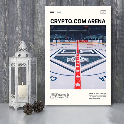 Crypto.com Arena Print, Los Angeles Kings Stadium Canvas Art, Fan Gifts, Sport Art, Canvas Print Wall Art