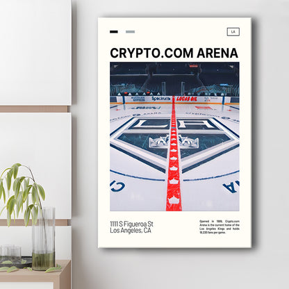 Crypto.com Arena Print, Los Angeles Kings Stadium Canvas Art, Fan Gifts, Sport Art, Canvas Print Wall Art