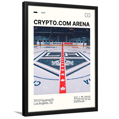Crypto.com Arena Print, Los Angeles Kings Stadium Art, Gifts for him, Sport Art, Framed Art Print Wall Decor