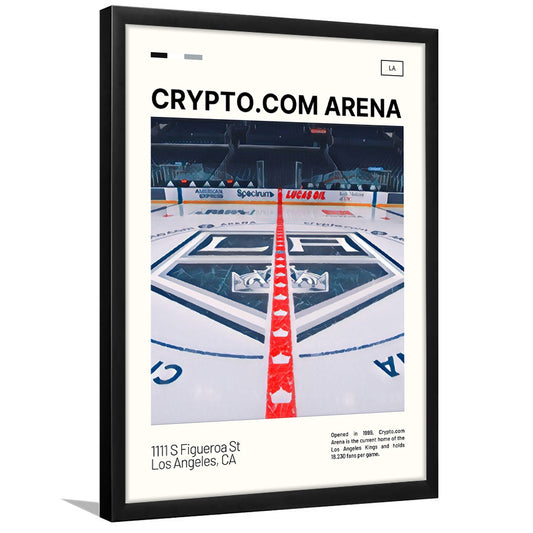 Crypto.com Arena Print, Los Angeles Kings Stadium Art, Gifts for him, Sport Art, Framed Art Print Wall Decor