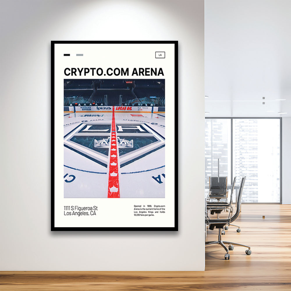 Crypto.com Arena Print, Los Angeles Kings Stadium Art, Gifts for him, Sport Art, Framed Art Print Wall Decor