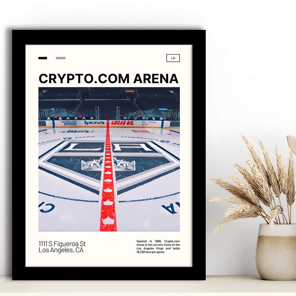 Crypto.com Arena Print, Los Angeles Kings Stadium Art, Gifts for him, Sport Art, Framed Art Print Wall Decor