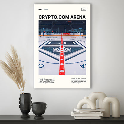 Crypto.com Arena Print, Los Angeles Kings Stadium Canvas Art, Fan Gifts, Sport Art, Canvas Print Wall Art