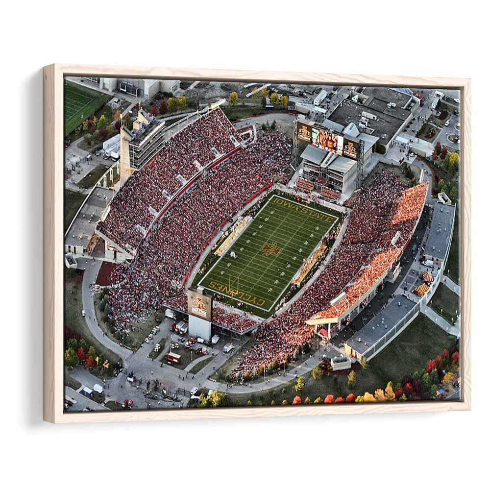 Cyclones Stadium, Stadium Canvas, Sport Art, Framed Canvas Print Wall Art, Floating Frame