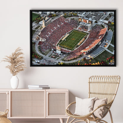 Cyclones Stadium, Stadium Canvas, Sport Art, Framed Canvas Print Wall Art, Floating Frame