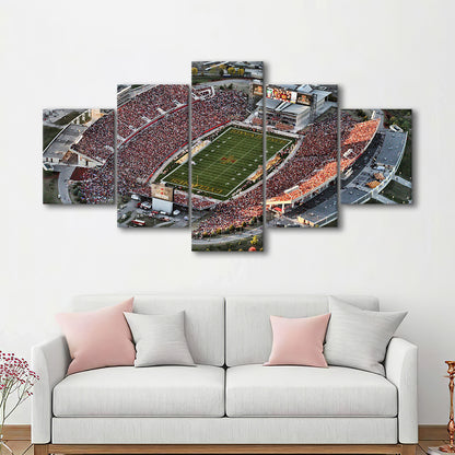 Cyclones Stadium, Stadium Canvas, Sport Art, Gift for him, 5 Panel, Large Canvas, Canvas Print Wall Art