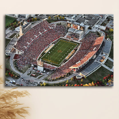 Cyclones Stadium, Stadium Canvas, Sport Art, Gift for him, Man Cave Decor, Art Print, Canvas Print Wall Art