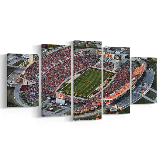 Cyclones Stadium, Stadium Canvas, Sport Art, Gift for him, 5 Panel, Large Canvas, Canvas Print Wall Art