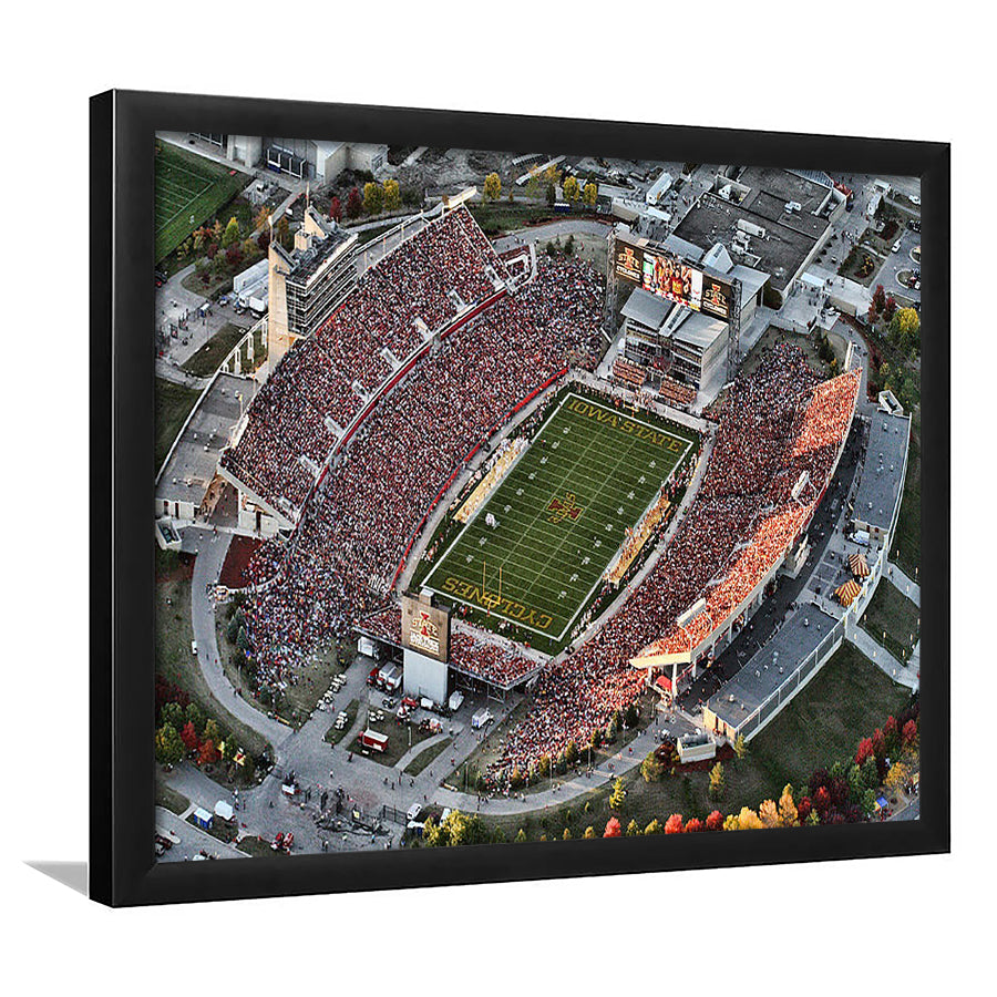 Cyclones Stadium, Stadium Canvas, Sport Art, Gift for him, Framed Art Print Wall Decor, Picture Framed