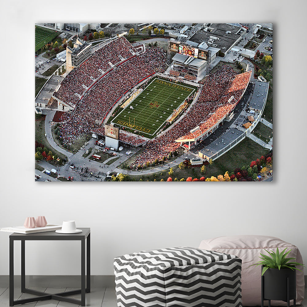 Cyclones Stadium, Stadium Canvas, Sport Art, Gift for him, Man Cave Decor, Art Print, Canvas Print Wall Art
