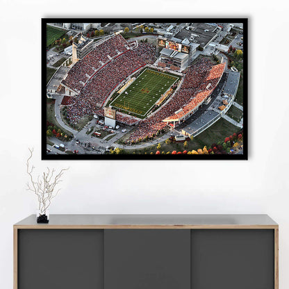 Cyclones Stadium, Stadium Canvas, Sport Art, Gift for him, Framed Art Print Wall Decor, Picture Framed