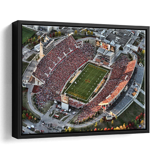 Cyclones Stadium, Stadium Canvas, Sport Art, Framed Canvas Print Wall Art, Floating Frame