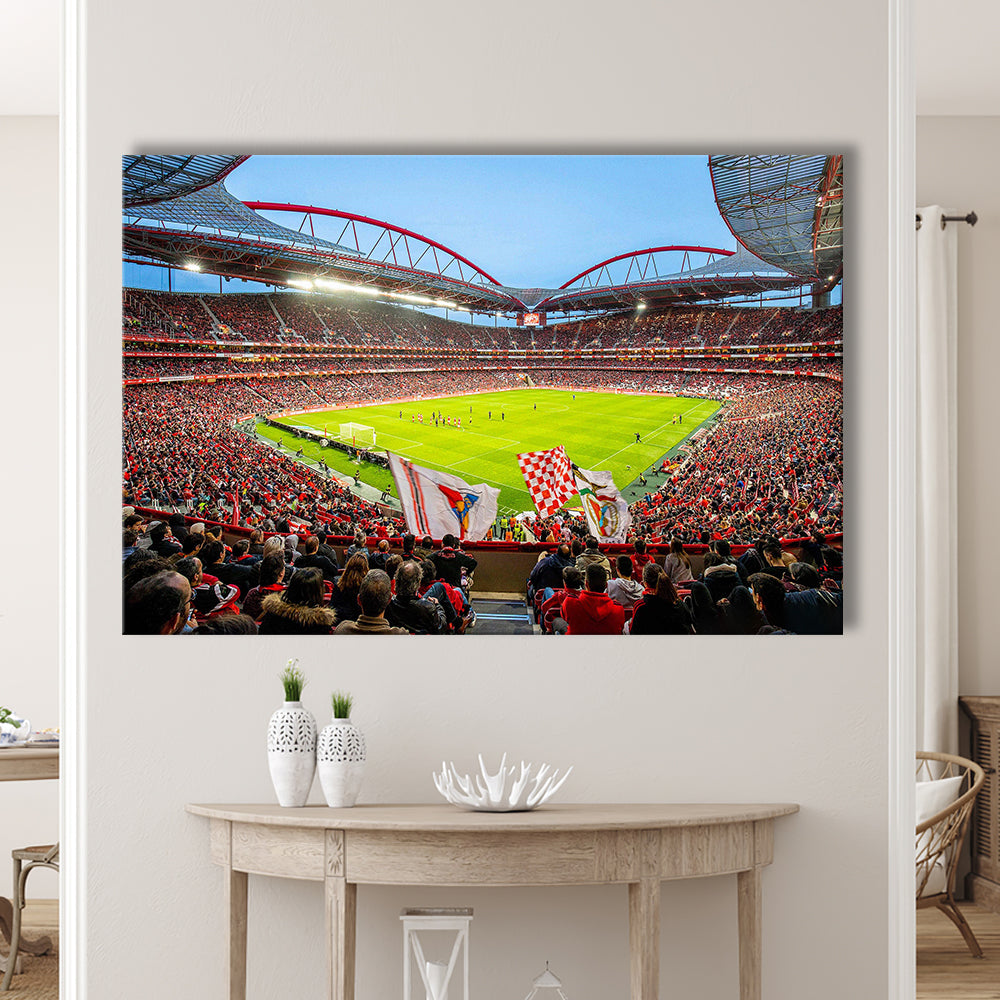 Da Luz Estadio, Stadium Canvas, Sport Art, Gift for him, Man Cave Decor, Art Print, Canvas Print Wall Art