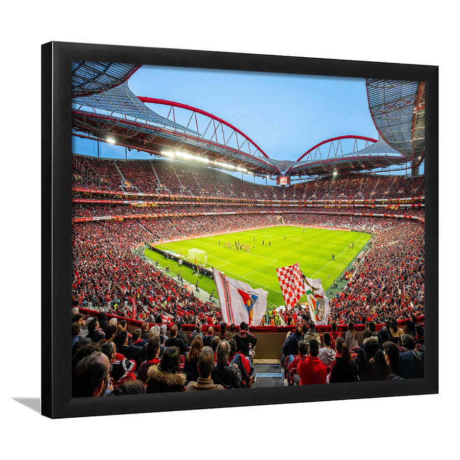 Da Luz Estadio, Stadium Canvas, Sport Art, Gift for him, Framed Art Print Wall Decor, Picture Framed
