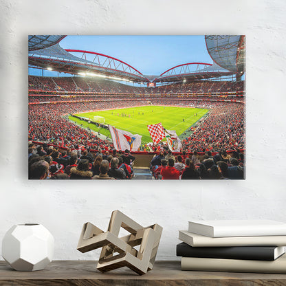Da Luz Estadio, Stadium Canvas, Sport Art, Gift for him, Man Cave Decor, Art Print, Canvas Print Wall Art