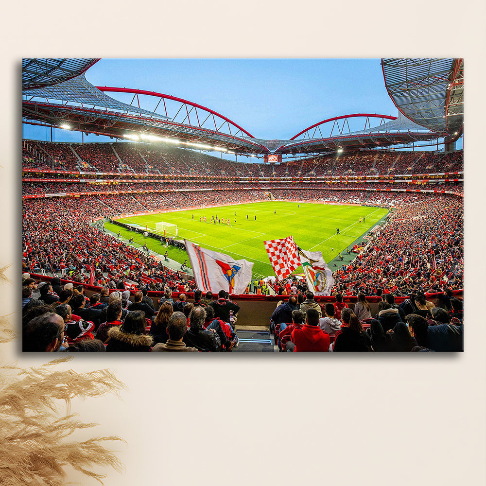 Da Luz Estadio, Stadium Canvas, Sport Art, Gift for him, Man Cave Decor, Art Print, Canvas Print Wall Art
