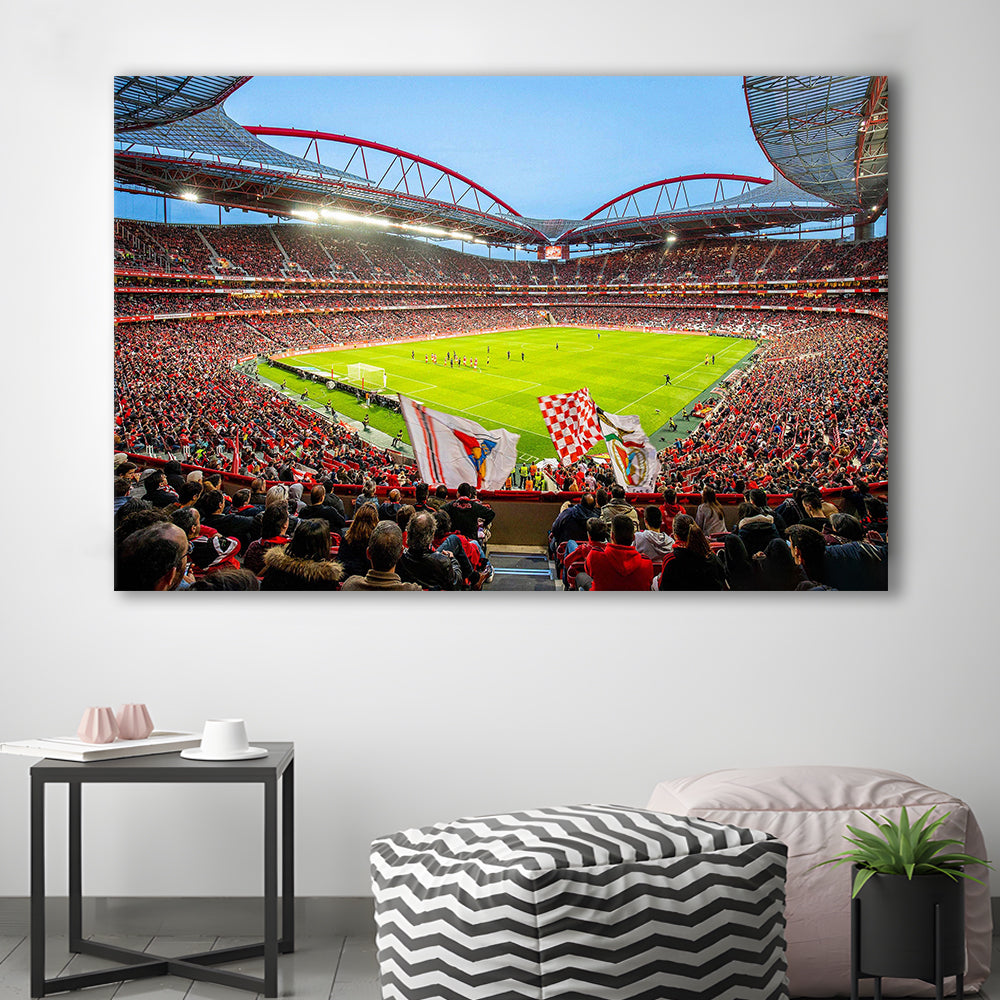 Da Luz Estadio, Stadium Canvas, Sport Art, Gift for him, Man Cave Decor, Art Print, Canvas Print Wall Art