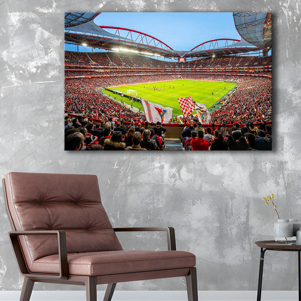 Da Luz Estadio, Stadium Canvas, Sport Art, Gift for him, Man Cave Decor, Art Print, Canvas Print Wall Art