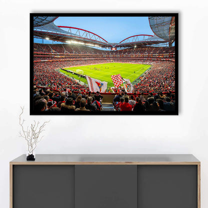 Da Luz Estadio, Stadium Canvas, Sport Art, Gift for him, Framed Art Print Wall Decor, Picture Framed