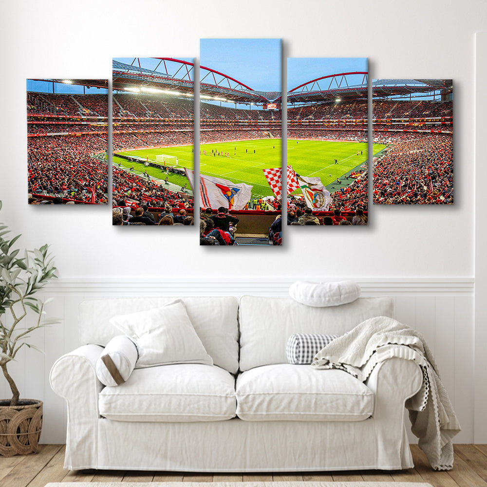 Da Luz Estadio, Stadium Canvas, Sport Art, Gift for him, 5 Panel, Large Canvas, Canvas Print Wall Art